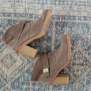 UGG Brienne Tan Suede Shearling Boot